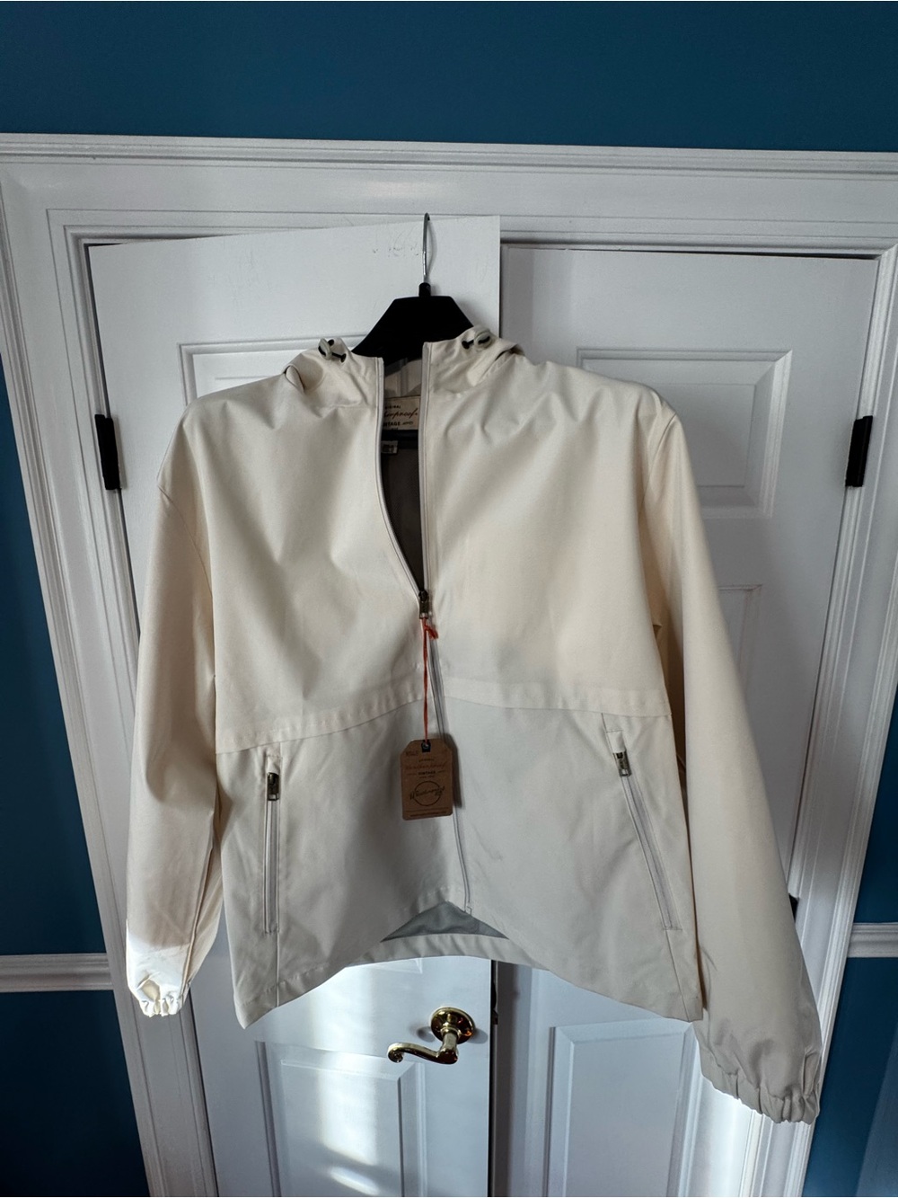 Weatherproof Off-White Hooded Anorak Jacket